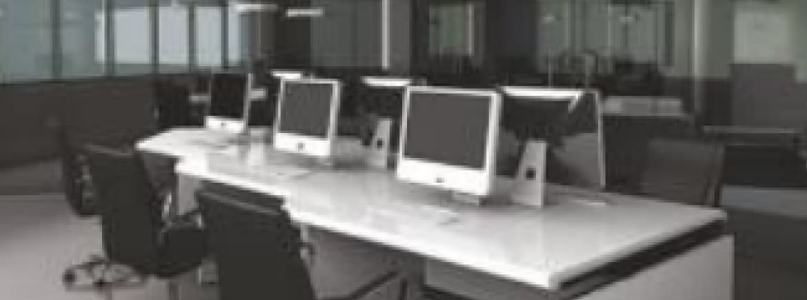Table with monitors